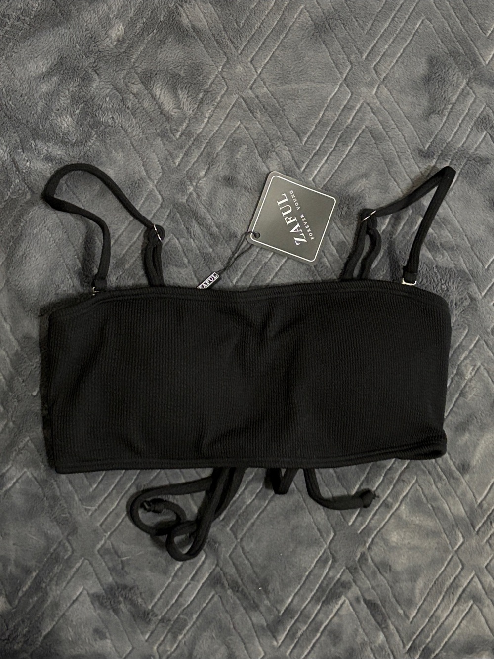 Tie back bikini top